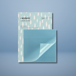 Sticky Notes transparents – Sky Blue 75 × 75 mm