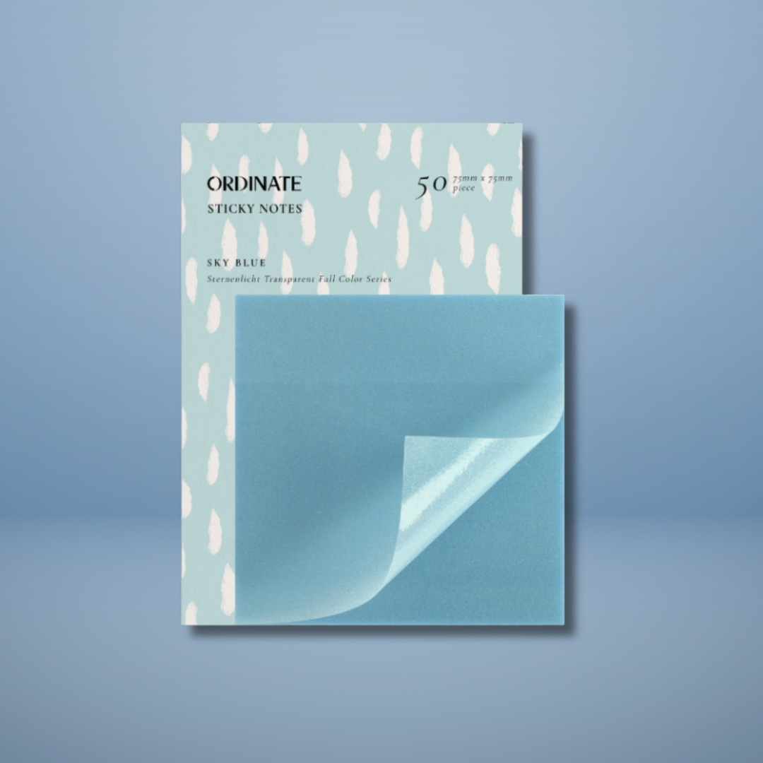 Sticky Notes transparents – Sky Blue Soft
