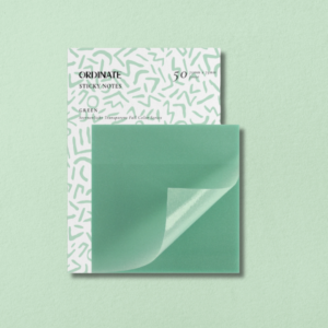 Sticky Notes transparents – Green 75 × 75 mm