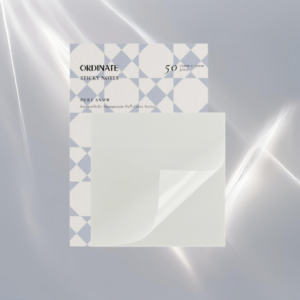 Sticky Notes transparents – Neige Pure 75 × 75 mm