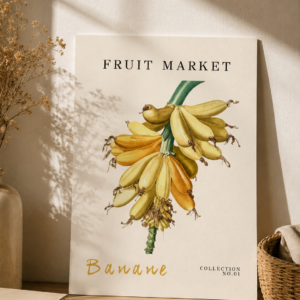 Affiche Banane Collection Fruit Market No.01